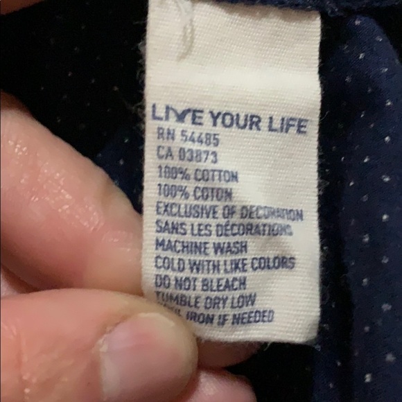 American eagle polka dot button up blouse - Picture 7 of 8